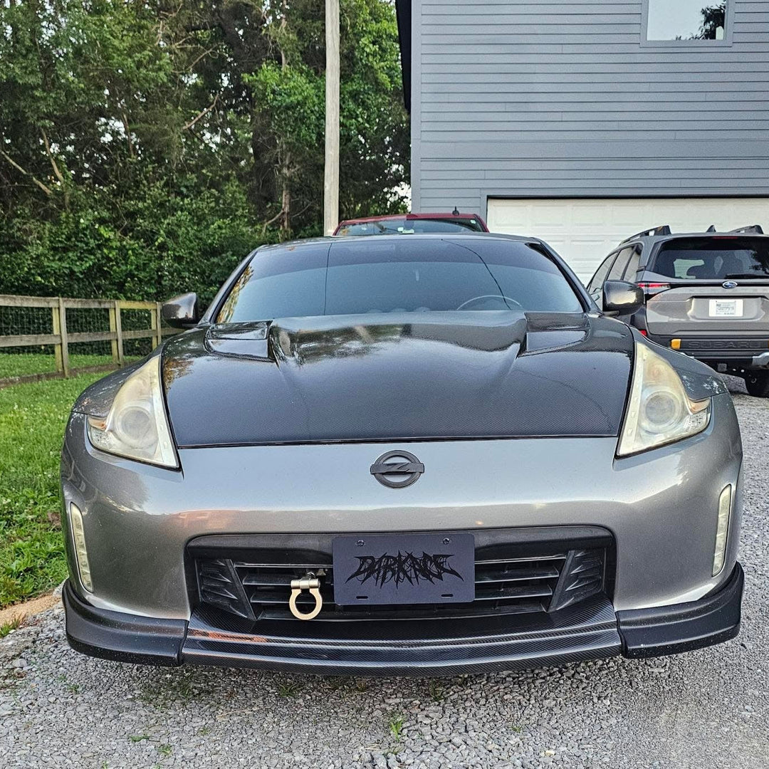 Blacked Out Spider Font Vanity Plate