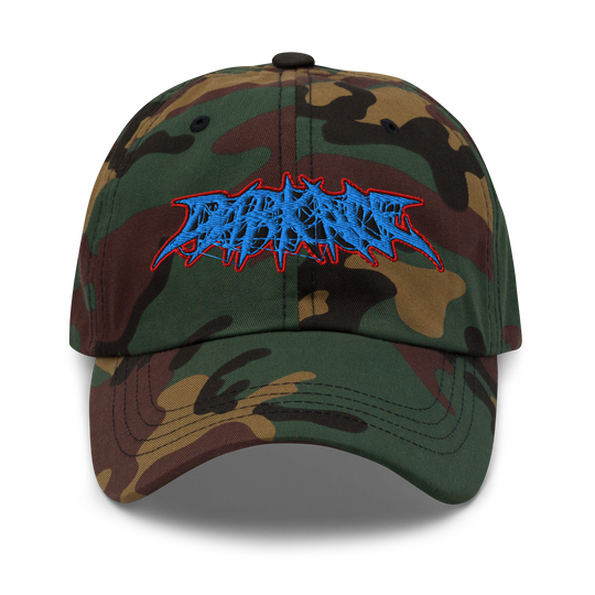 Fire &amp; Ice Spider Font Dad Hat