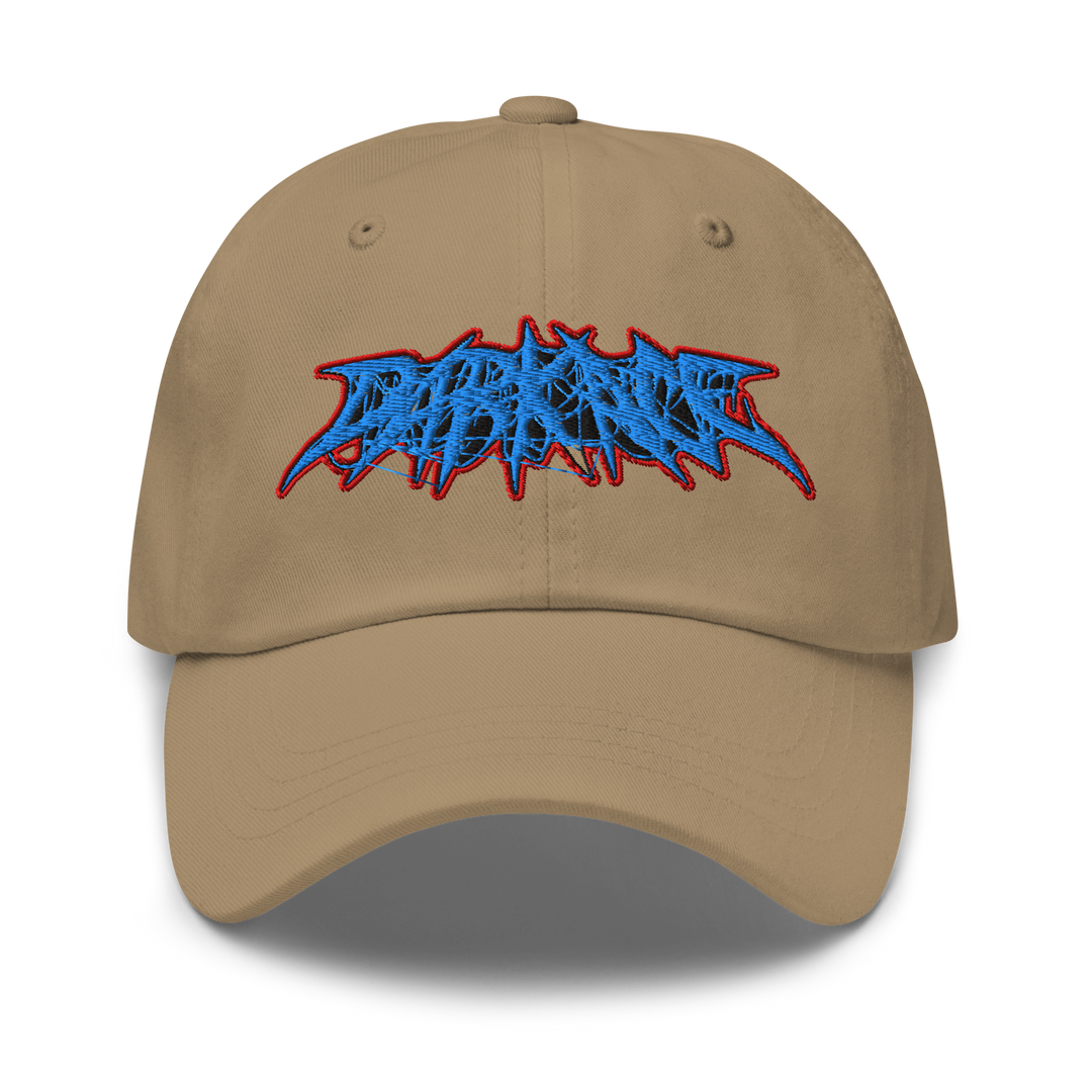 Fire &amp; Ice Spider Font Dad Hat