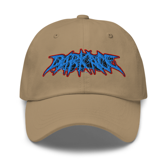Fire &amp; Ice Spider Font Dad Hat