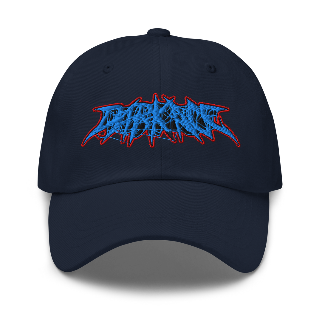 Fire &amp; Ice Spider Font Dad Hat